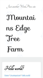 Mobile Screenshot of mountainsedgetreefarm.com