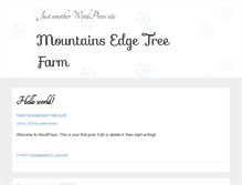 Tablet Screenshot of mountainsedgetreefarm.com